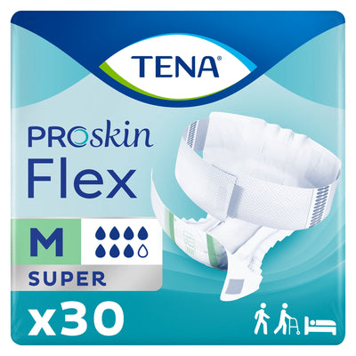 TENA ProSkin Flex Super Belted Undergarment, Incontinence, Disposable, Medium, 30 Count, 30 Packs, 30 Total - KatyMedSolutions