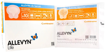 Smith and Nephew Allevyn Life Foam Adhesive Dressings 6 3/4" x 6 7/8"