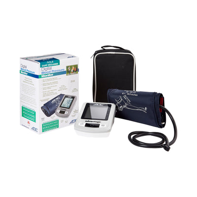 ADC 6021N Advantage Automatic Digital Blood Pressure Monitor with Storage Case, BHS AA Rated, Wide-Range Adult Navy Upper-Arm BP Cuff- KatyMedSolutions