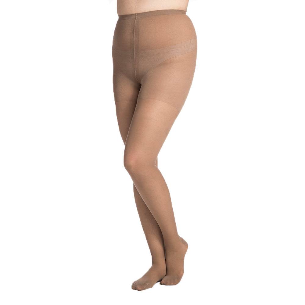Sigvaris Style 783 Sheer Open Toe Pantyhose - 30-40 mmHg Long Black LL