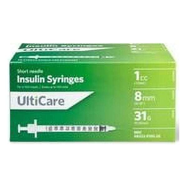 Ultimed UltiCare Short Needle Insulin Syringe