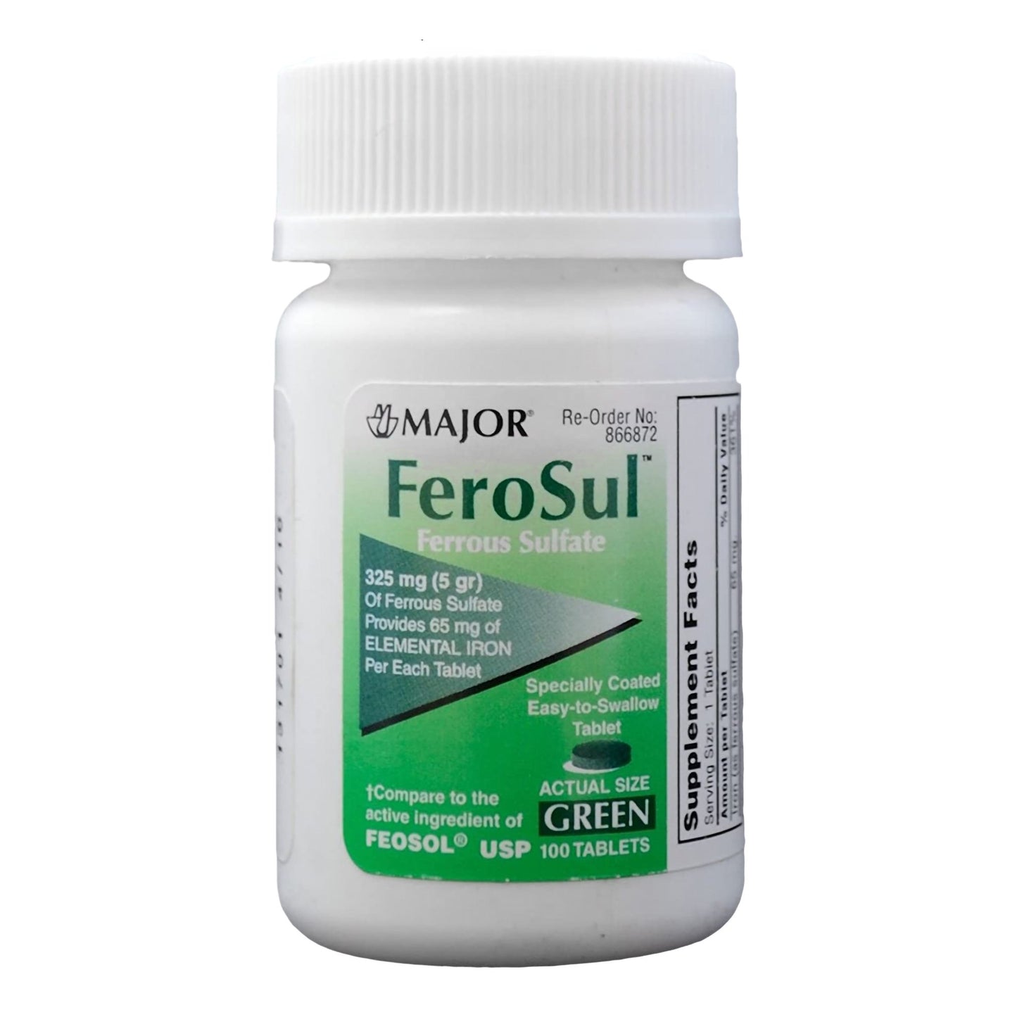 Feosol Iron Mineral Supplement, 100 Tablets per Bottle