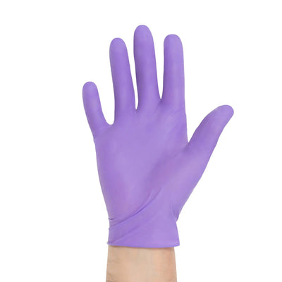 Purple Nitrile-Xtra Extended Cuff Length Exam Glove, Small, Purple