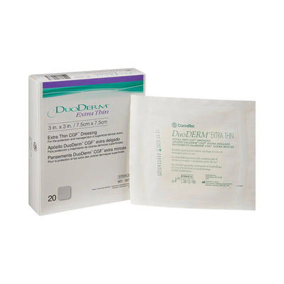 ConvaTec DuoDERM Extra Thin Hydrocolloid Dressing, 3 x 3 inch
