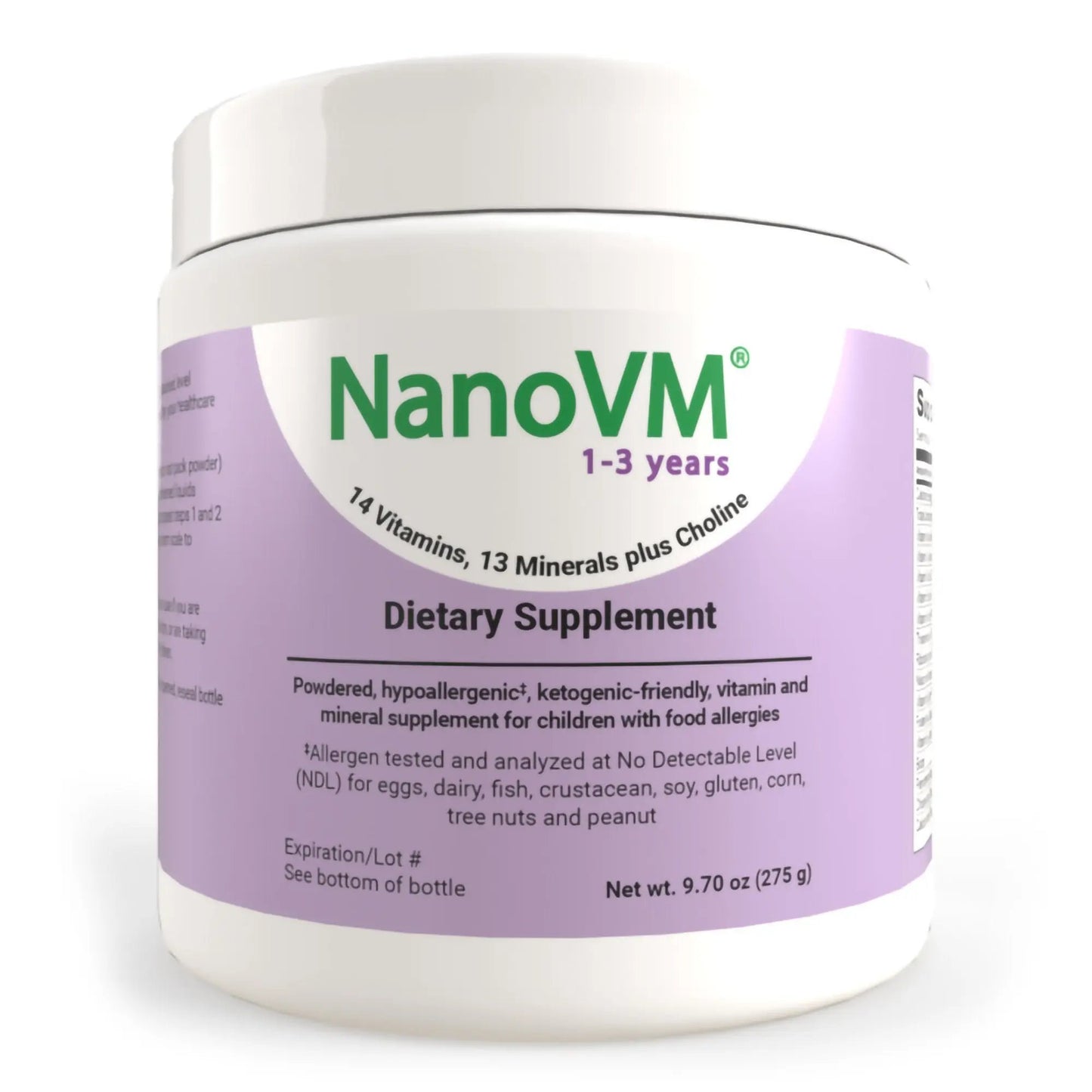 NanoVM 1 - 3 Years Pediatric Oral Supplement, 275 Gram Can