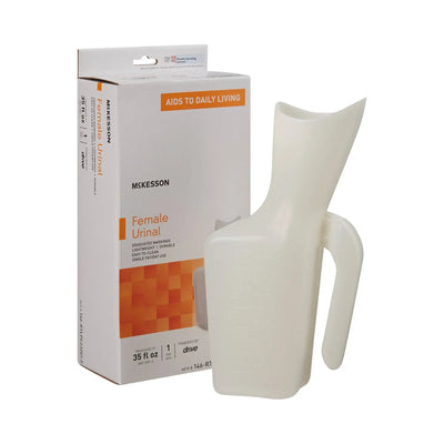 McKesson Female Urinal 32 oz. / 946 mL Without Closure Single Patient Use