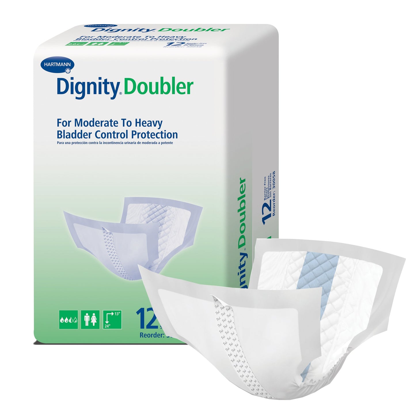 Dignity Doubler For Moderate to Heavy Bladder Control Pad, 24-Inch Length