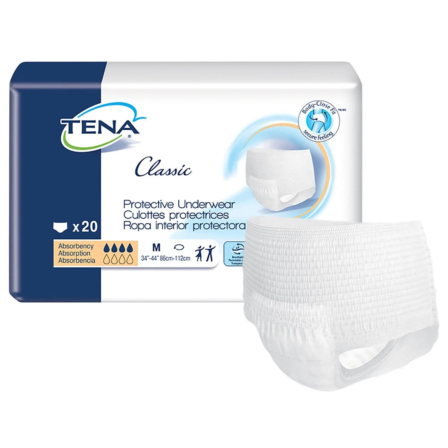 TENA Classic Pull On Adult Absorbent Underwear