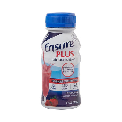 Abbott Ensure Plus Strawberry Oral Supplement 8 oz. Bottle