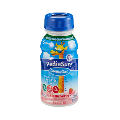Abbot PediaSure Grow & Gain Strawberry Pediatric Oral Supplement 8 oz. Bottle