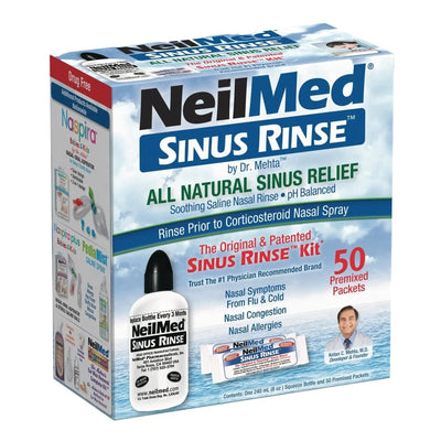 Neilmed Sinus Rinse Saline Nasal Rinse Kit, 50 Packets