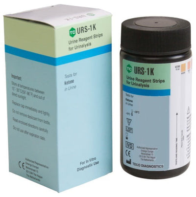 Ketone Urinalysis Reagent Test Strips - Box of 100