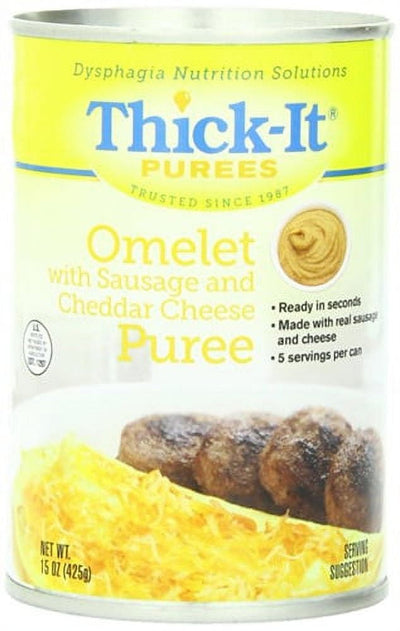 Thick-It Omelet with Sausage and Cheddar Cheese Puree 15 oz.- Pack of 6- KatyMedSolutions