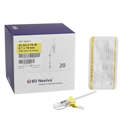 Nexiva Closed IV Catheter, 24 Gauge