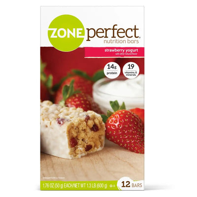 ZonePerfect Strawberry Yogurt Nutrition Bar Individually Wrapped