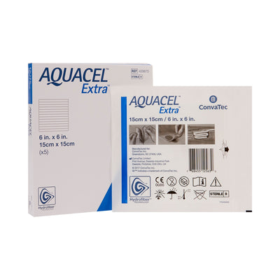 ConvaTec Aquacel Extra Hydrofiber Dressing, 6 x 6 Inch