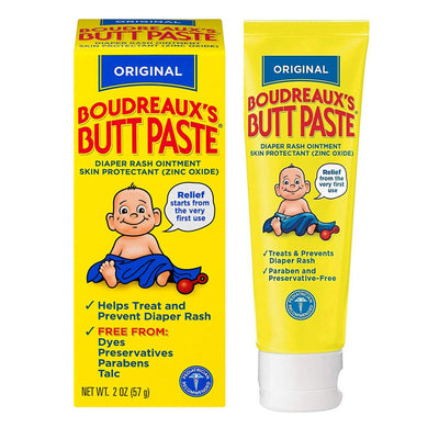 Diaper Rash Treatment Boudreaux's Butt Paste 2 oz. Tube Scented Cream
