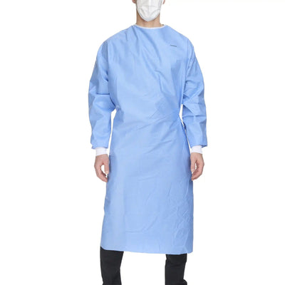 McKesson Non-Reinforced Surgical Gown with Towel X-Large 52 Inch length Blue
