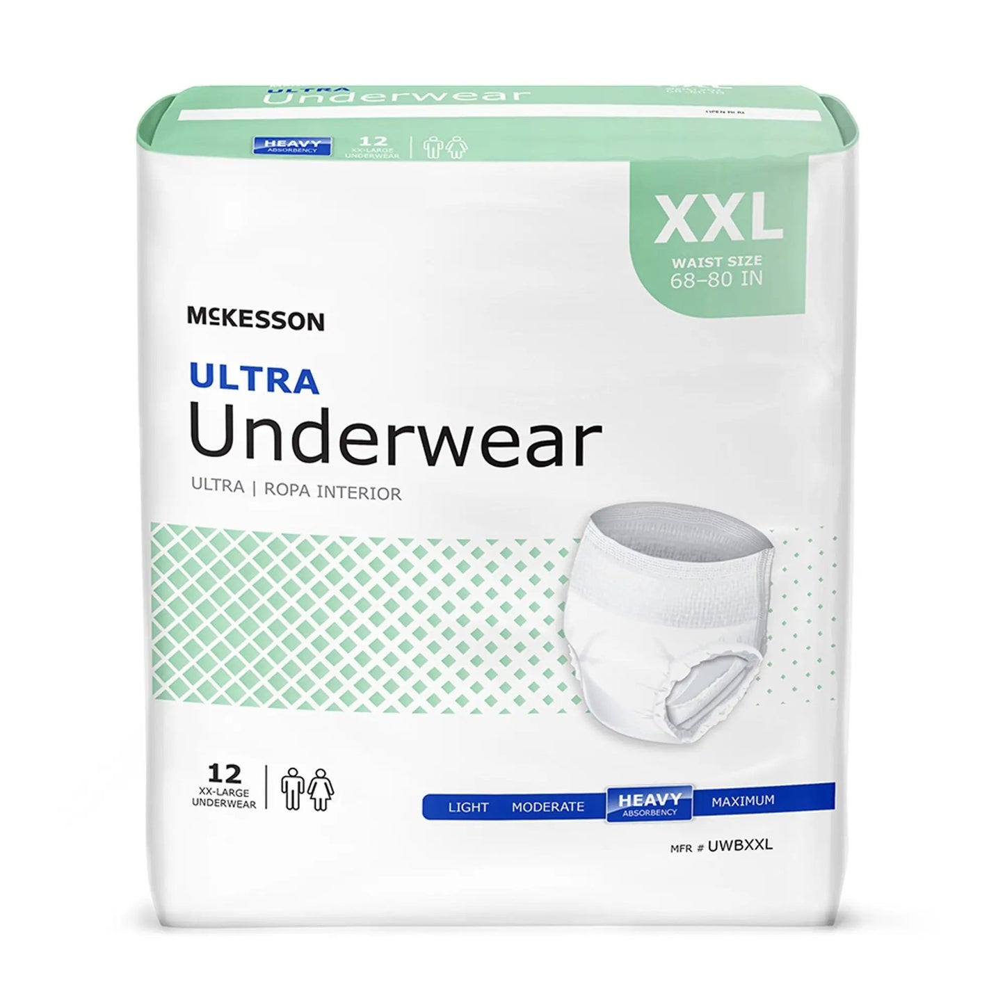 McKesson Unisex Adult Absorbent Underwear Ultra Pull On with Tear Away Seams