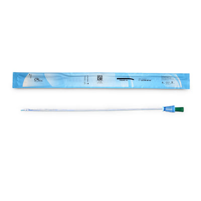 Cure Ultra Urethral Catheter, 14 Fr, Male, Coude