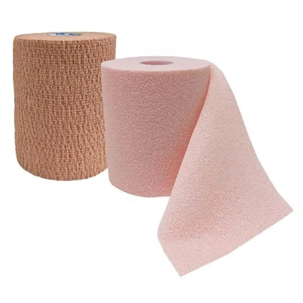 Andover Co-Flex UBC Calamine Two Layer Compression Bandage Kit, with Medicated Foam, 25 to 30 mmHg, Tan