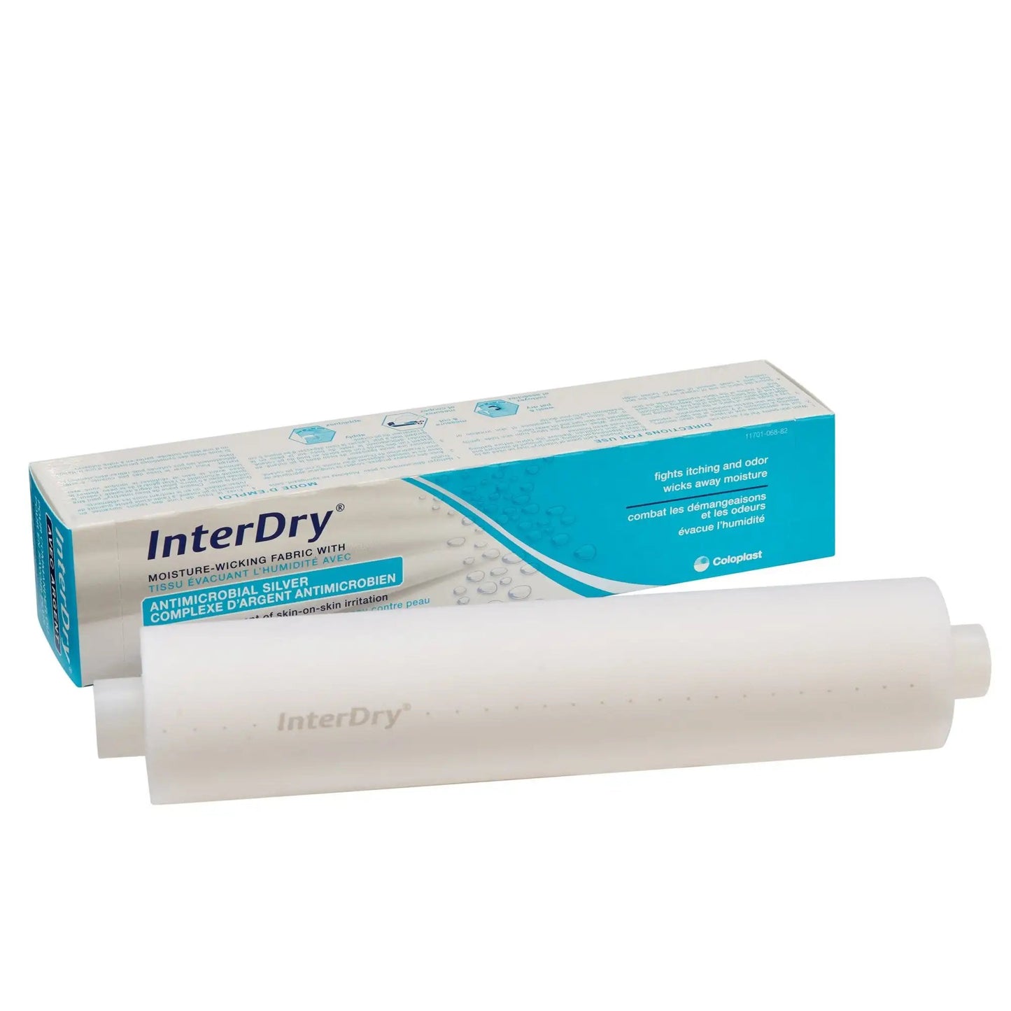 InterDry Skinfold Management Dressing with Silver, 10 Inch x 4 Yard-Each