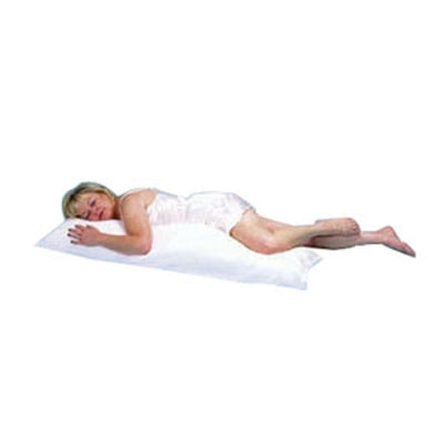 Hermell Products Body Pillow with Cover, 52" x 16", White | 1 Count