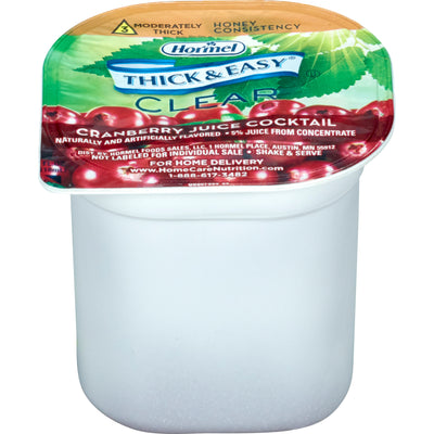Thick & Easy Clear Honey Consistency Cranberry Juice Thickened Beverage, 4 oz. Cup
