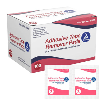 dynarex Adhesive Remover, 32.5 x 68 mm Wipe