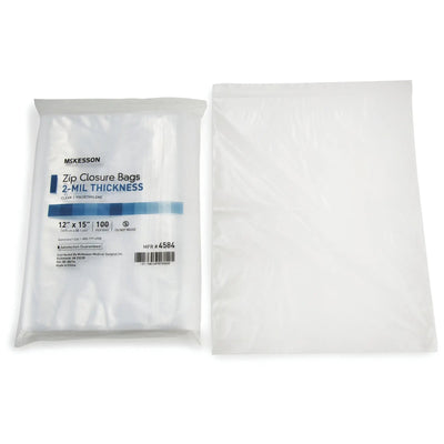 McKesson Reclosable Bag 12 X 15 Inch Polyethylene Clear Zipper Closure