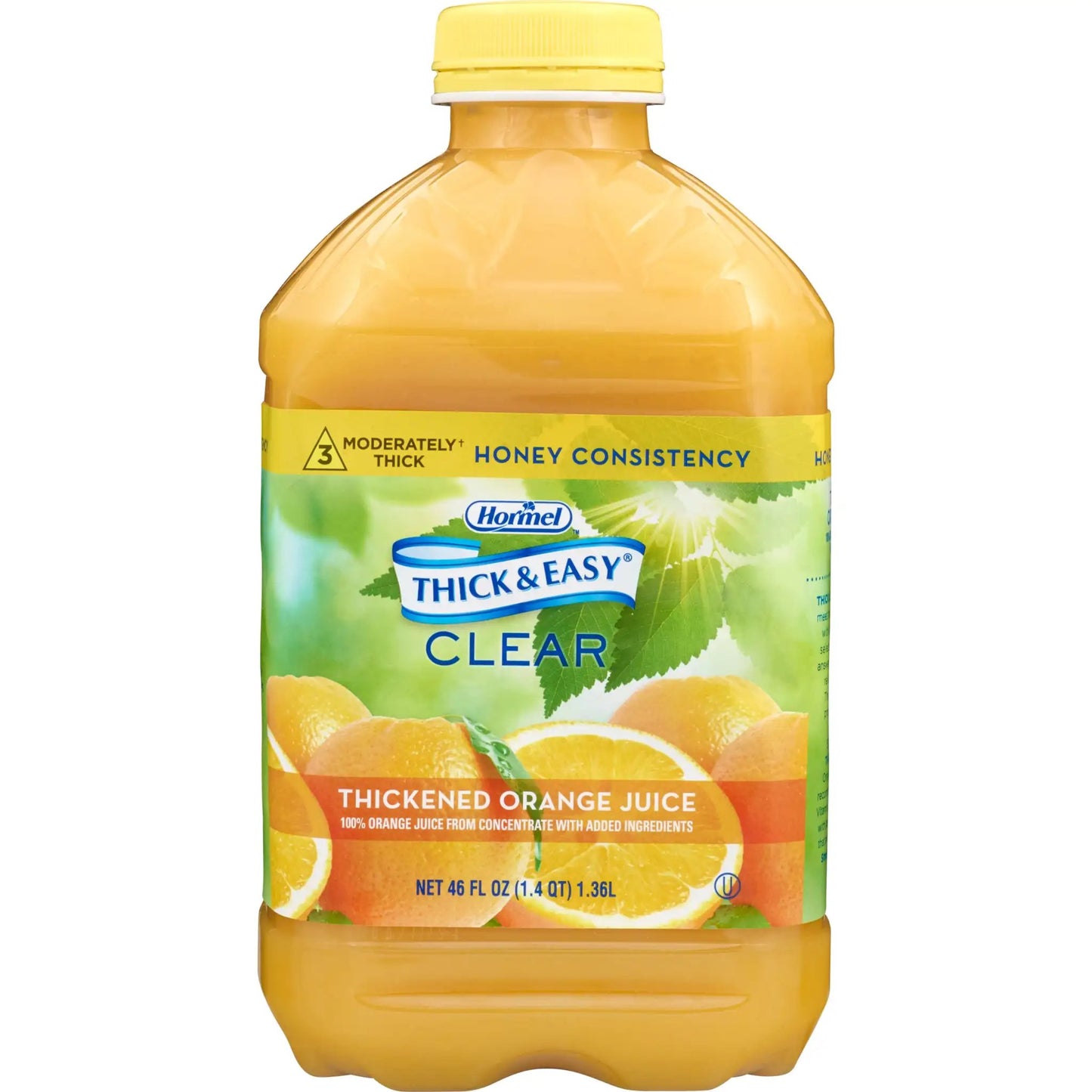 Thick & Easy Clear Honey Consistency Orange Juice Thickened Beverage, 46 oz. Bottle