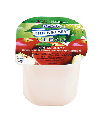 Thick & Easy Clear Nectar Consistency Apple Thickened Beverage, 4 oz. Cup