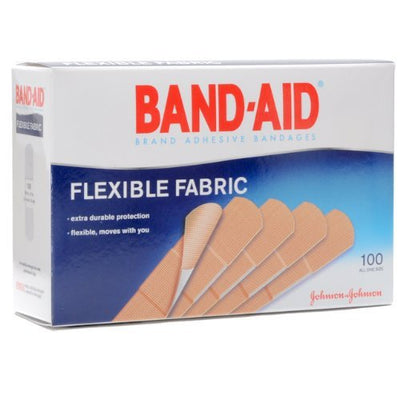 Band-Aid Flexible Fabric Tan Adhesive Strip, 1 x 3 Inch