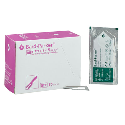 Bard-Parker Carbon Rib-Back Blade, Size 15