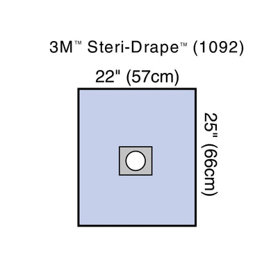 3M Steri-Drape Small Drape with Adhesive Aperature