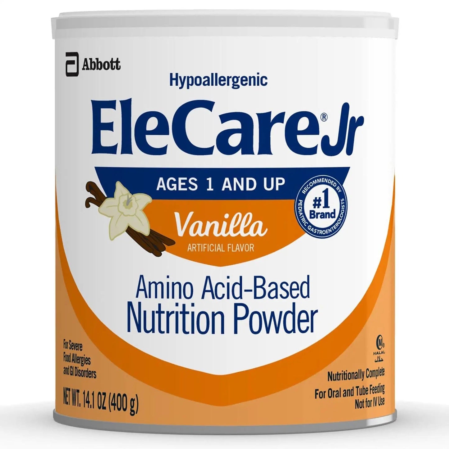 Abbott EleCare Jr Vanilla Pediatric Oral Supplement 14.1 oz. Can