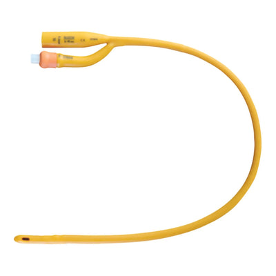 Gold Foley Catheter, 18 Fr., 5 cc, 2-Way