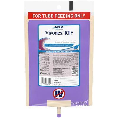 Vivonex RTF Ready to Hang Tube Feeding Formula, 33.8 oz. Bag