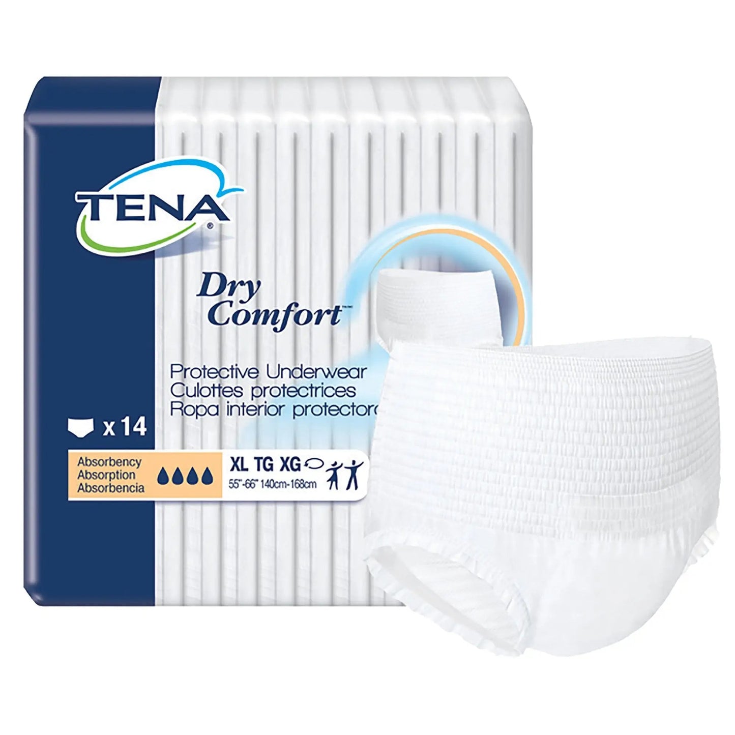 Tena Dry Comfort Absorbent Unisex Adult Disposable Moderate Underwear