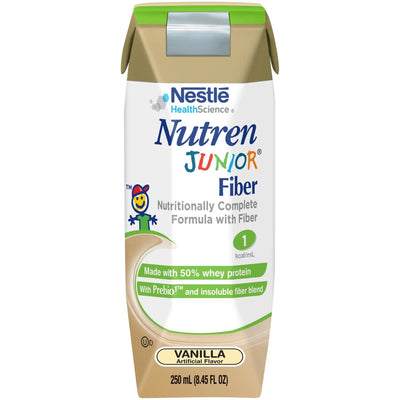 Nutren Junior Fiber Vanilla Pediatric Oral Supplement / Tube Feeding Formula, 8.45 oz. Tetra Prisma
