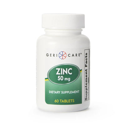 Geri-Care Zinc Sulfate Mineral Supplement, 60 Tablets per Bottle