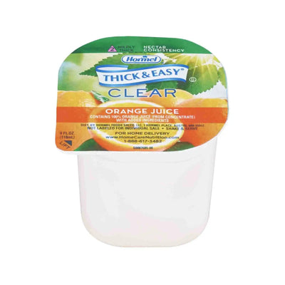 Thick & Easy Clear Honey Consistency Orange Thickened Beverage, 4 oz. Cup