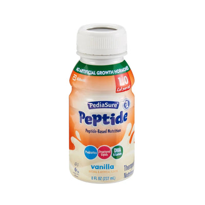 Abbott PediaSure Peptide 1.0 Cal Vanilla Pediatric Oral Supplement 8 oz. Bottle