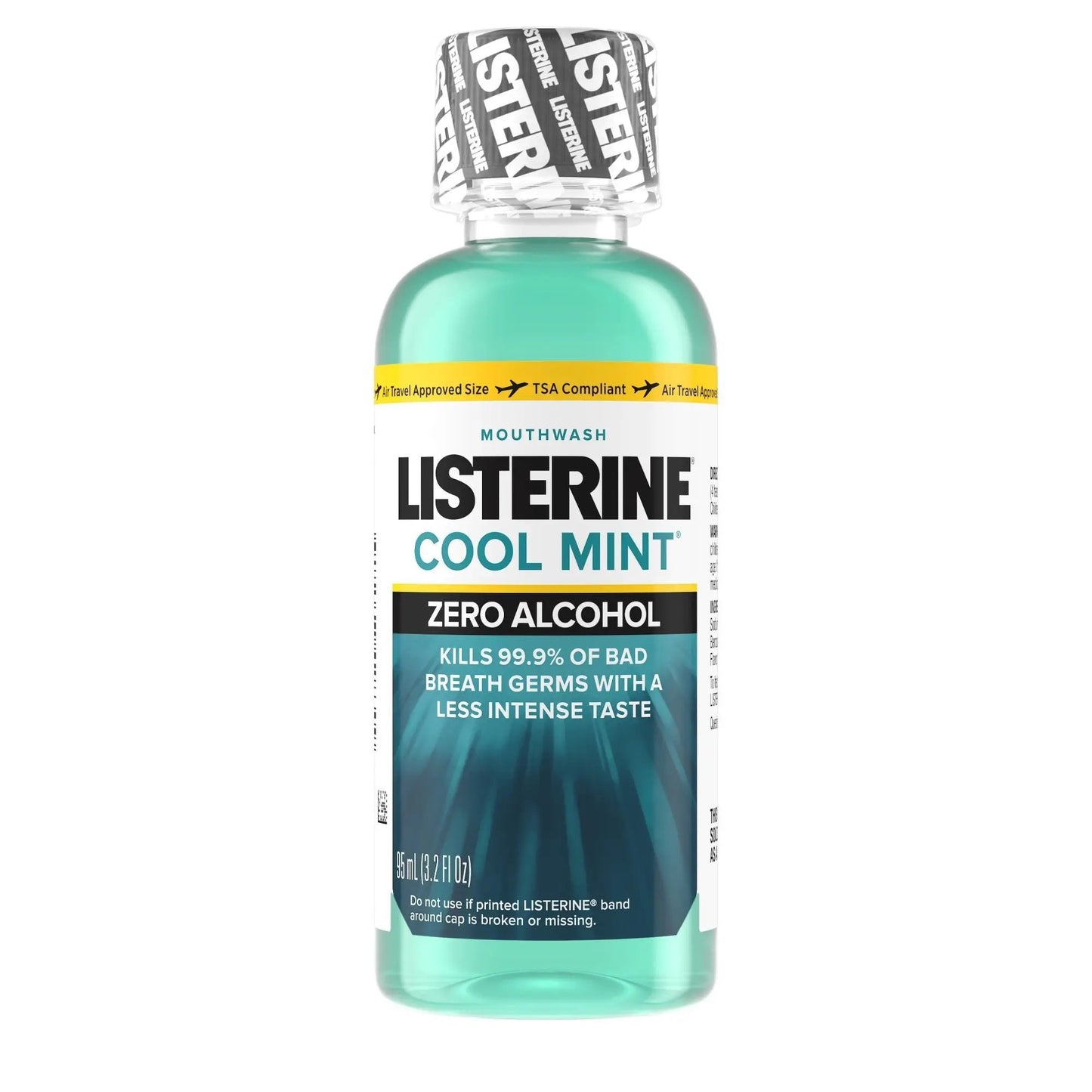 Listerine Zero Clean Mint Mouthwash, 3.2 oz. Bottle