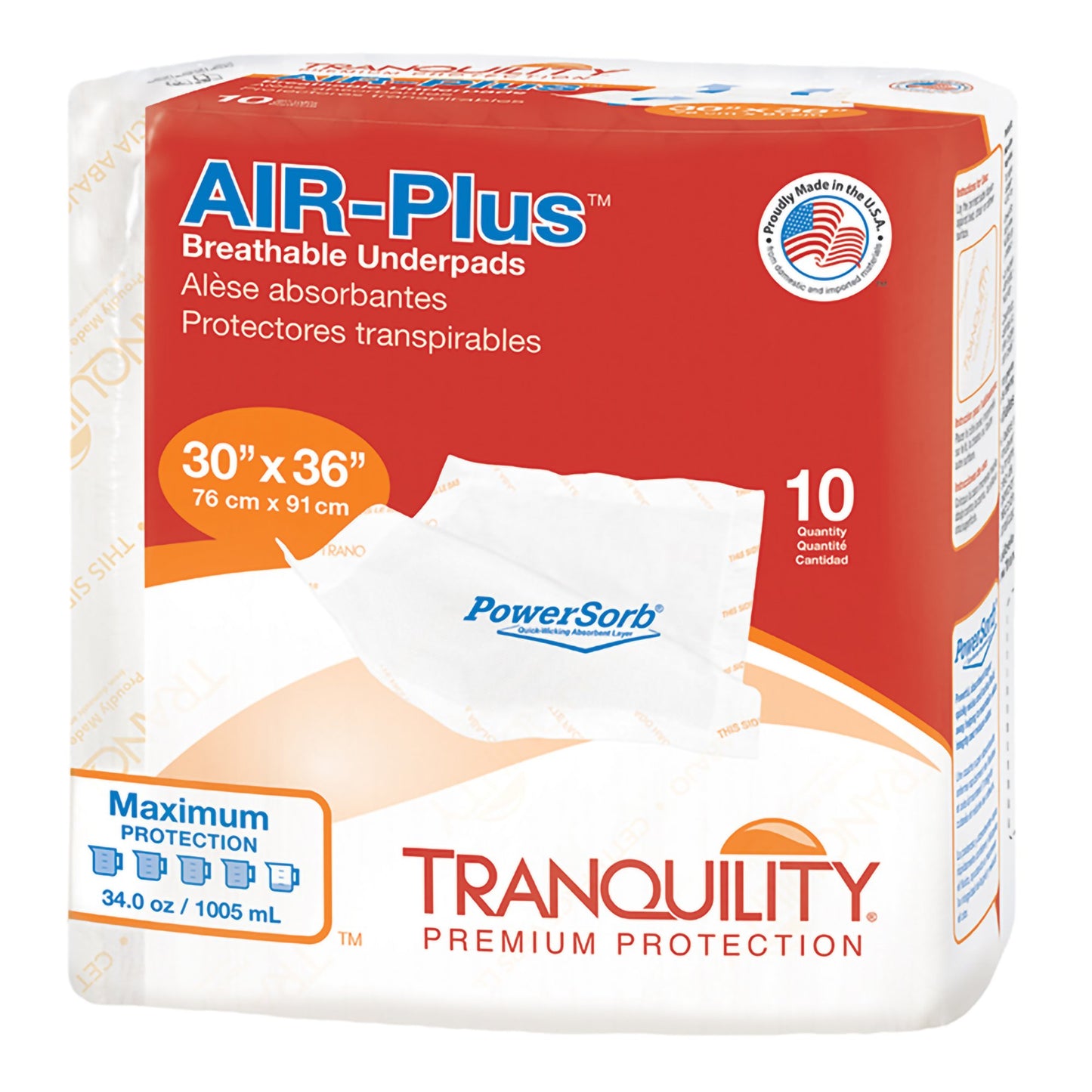 Tranquility AIR-Plus Breathable Underpads