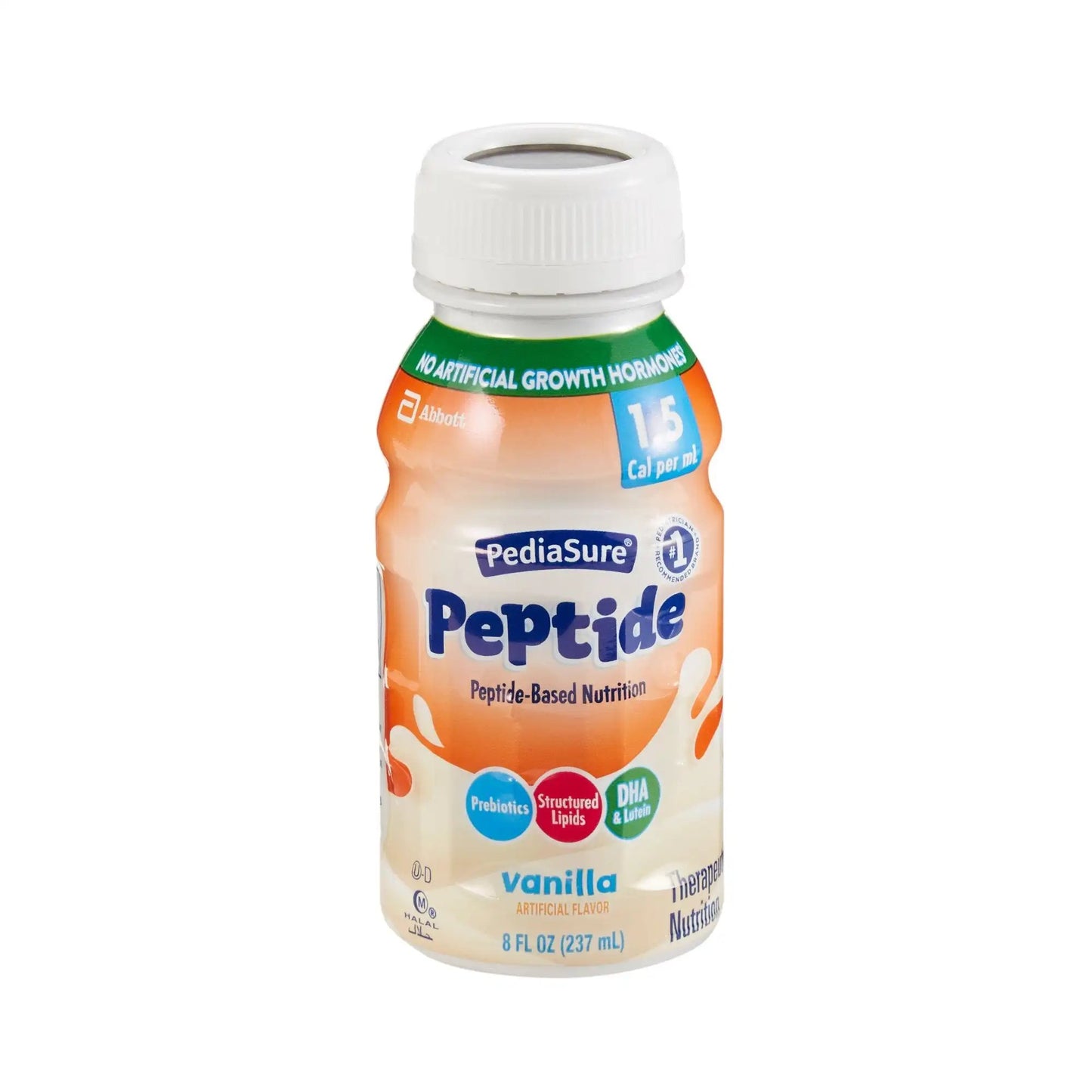 Abbott PediaSure Peptide 1.5 Cal Vanilla Pediatric Oral Supplement 8 oz. Bottle