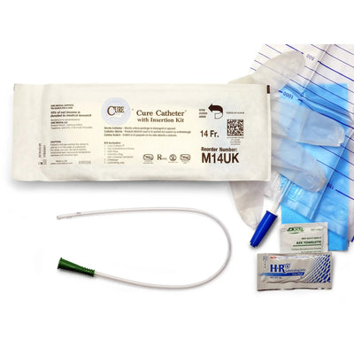 Cure Medical Urethral Catheter, Pocket/U-Shape