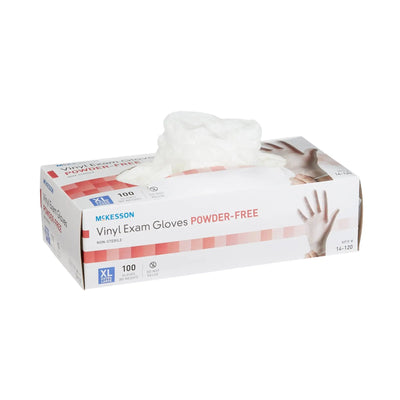 McKesson Vinyl Gloves, Extra-Large, Clear