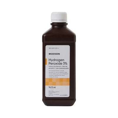 McKesson Hydrogen Peroxide Antiseptic, 16 oz. Bottle