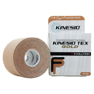 Kinesiology Tape Kinesio Tex Gold FP Beige 2 Inch X 5-1/2 Yard Cotton NonSterile